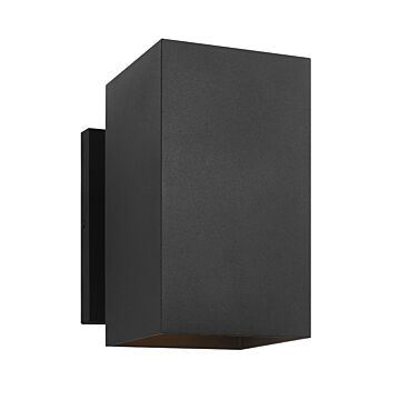 Pohl  Wall Lantern in Textured Black by Visual Comfort Studio