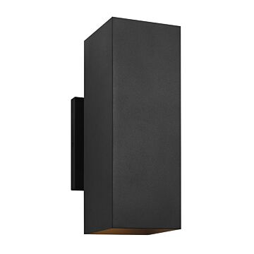 Pohl  Wall Lantern in Textured Black by Visual Comfort Studio