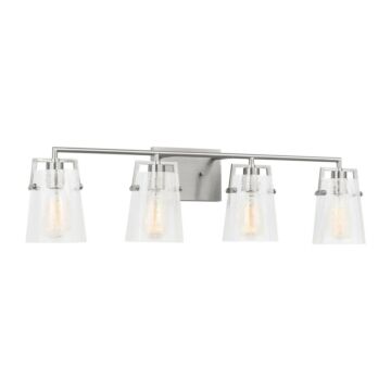Crofton  Bathroom Vanity Light in Brushed Nickel by Visual Comfort Studio