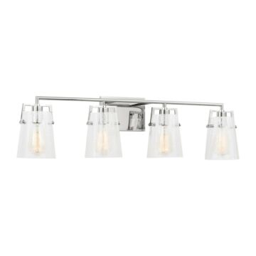 Crofton  Bathroom Vanity Light in Chrome by Visual Comfort Studio