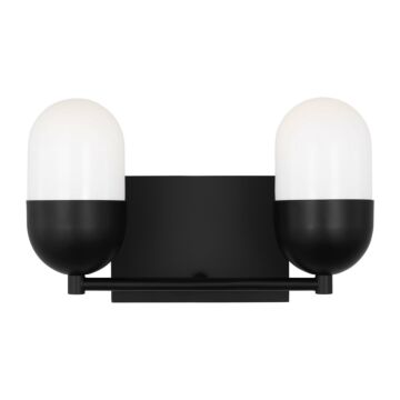 Foster  Bathroom Vanity Light in Midnight Black by Visual Comfort Studio