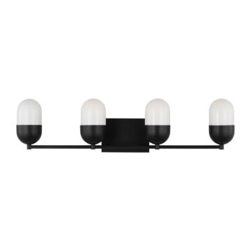 Foster  Bathroom Vanity Light in Midnight Black by Visual Comfort Studio