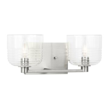 Lochdale  Bathroom Vanity Light in Brushed Nickel by Visual Comfort Studio