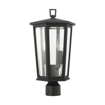 Witley  Post Lantern in Textured Black by Visual Comfort Studio
