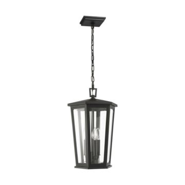Witley  Post Lantern in Textured Black by Visual Comfort Studio