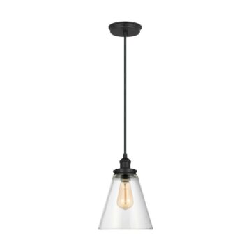 Baskin  Pendant in Midnight Black by Visual Comfort Studio