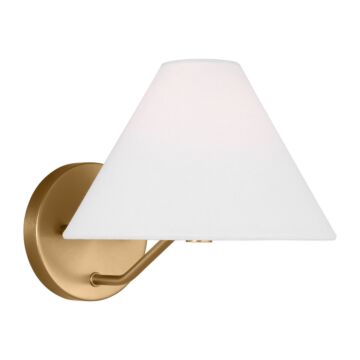 Burke  Bathroom Vanity Light in Satin Brass by Visual Comfort Studio