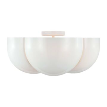 Cheverny  Semi-Flush Mount in Matte White by Visual Comfort Studio