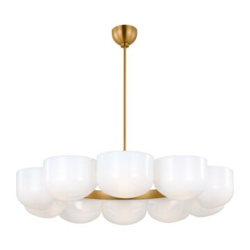 Cheverny  Chandelier in Burnished Brass by Visual Comfort Studio