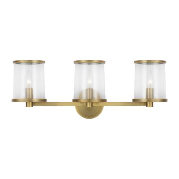 Reynolds  Bathroom Vanity Light in Time Worn Brass by Visual Comfort Studio