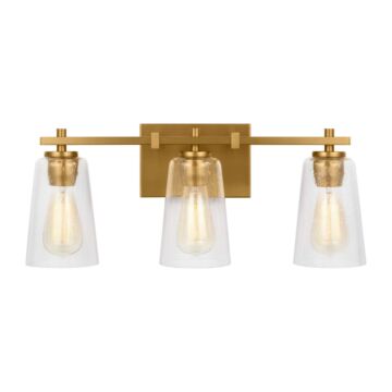 Mercer  Bathroom Vanity Light in Burnished Brass by Visual Comfort Studio