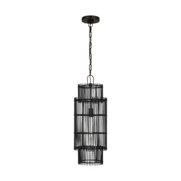 Elio  Pendant in Aged Iron by Visual Comfort Studio