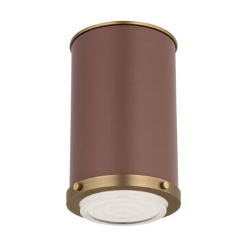 Marlowe  Flush Mount in Time Worn Brass by Visual Comfort Studio
