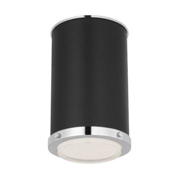 Marlowe LED Flush Mount in Polished Nickel by Visual Comfort Studio