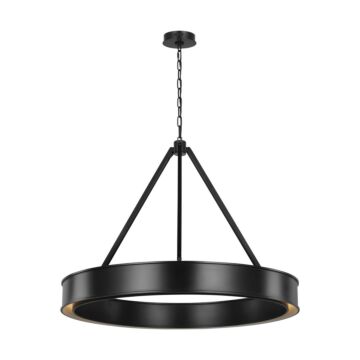 Leonard LED Chandelier in Aged Iron by Visual Comfort Studio