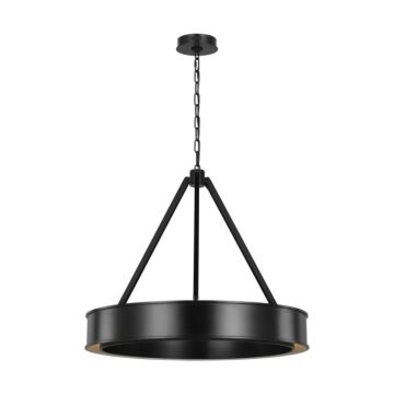 Leonard LED Chandelier in Aged Iron by Visual Comfort Studio