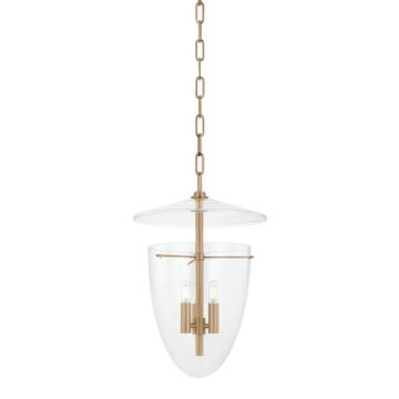 Tully  Lantern in Patina Brass by Troy Lighting
