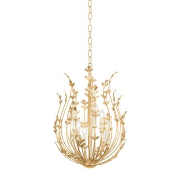 Delmore  Chandelier in Vintage Gold Leaf by Troy Lighting