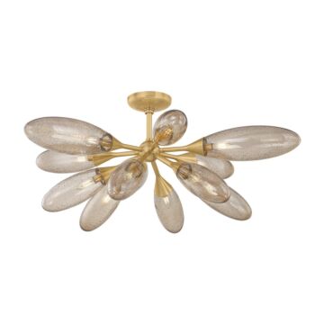 Cordoba  Semi Flush Mount in Vintage Brass by Corbett Lighting