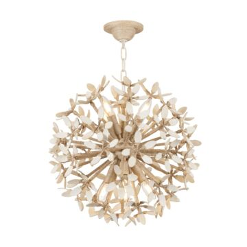 Corfu  Chandelier in Ivory Coco by Corbett Lighting
