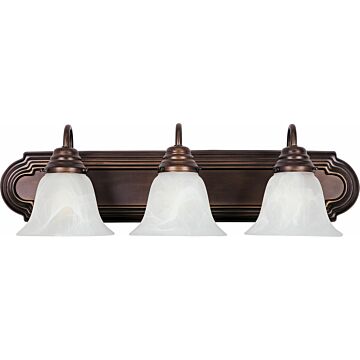 Essentials   801x Three Light Bath Vanity in Oil Rubbed Bronze by Maxim