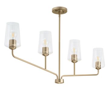 Four Light Linear Chandelier