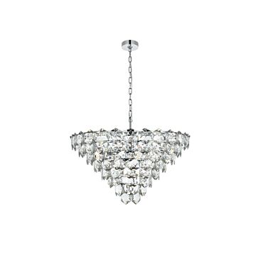 Adaline  Chandelier in Chrome by Elegant Lighting