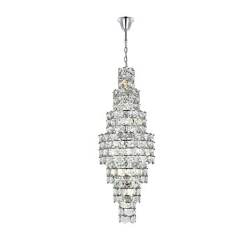 Adaline 26 Light Chandelier in Chrome by Elegant Lighting