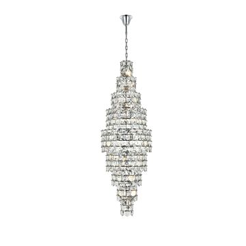 Adaline 41 Light Chandelier in Chrome by Elegant Lighting