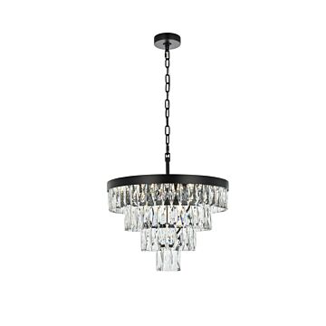 Josephine  Chandelier in Black by Elegant Lighting