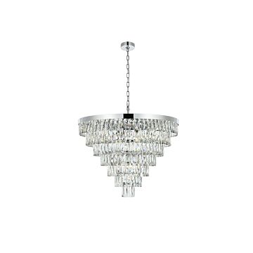 Josephine 25 Light Chandelier in Chrome by Elegant Lighting