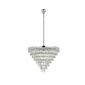 Josephine 29 Light Chandelier in Chrome by Elegant Lighting