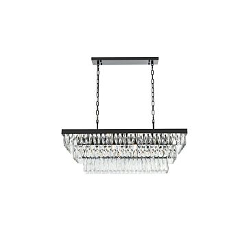 Josephine  Chandelier in Black by Elegant Lighting