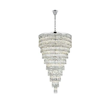 Josephine 61 Light Chandelier in Chrome by Elegant Lighting