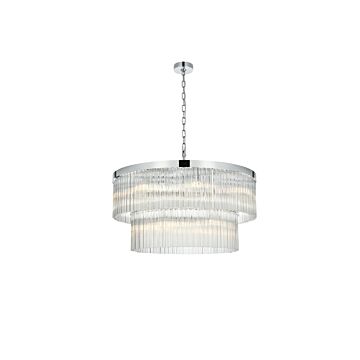 Harlow  Chandelier in Chrome by Elegant Lighting
