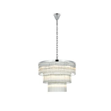Harlow  Chandelier in Chrome by Elegant Lighting