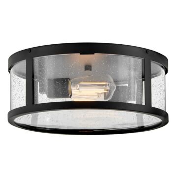 Alfie LED Flush Mount in Black by Lark