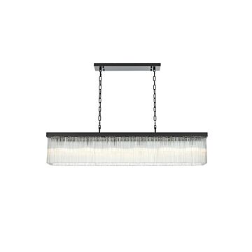 Harlow  Chandelier in Black by Elegant Lighting