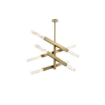 Ari  Pendant in Satin Gold by Elegant Lighting