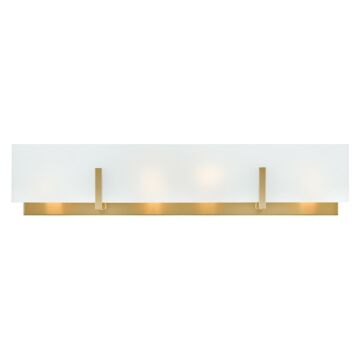 Roman LED Bathroom Vanity Light in Lacquered Brass by Lark