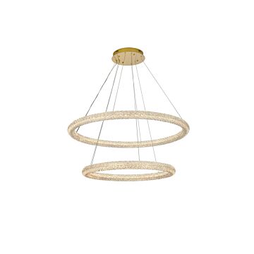 Bowen LED Chandelier in Satin Gold by Elegant Lighting