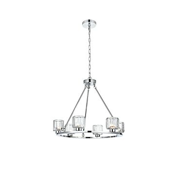 Cadence  Chandelier in Chrome by Elegant Lighting