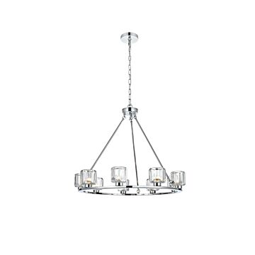 Cadence  Chandelier in Chrome by Elegant Lighting