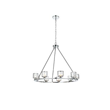 Cadence  Chandelier in Chrome by Elegant Lighting