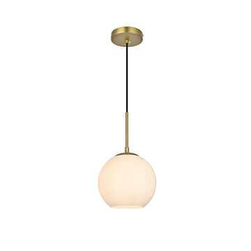 Baxter  Pendant in Satin Gold by Elegant Lighting