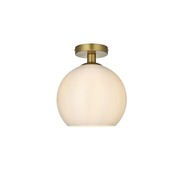 Baxter  Flush Mount in Satin Gold by Elegant Lighting
