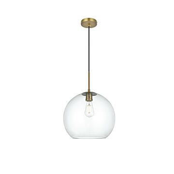 Baxter  Pendant in Satin Gold by Elegant Lighting