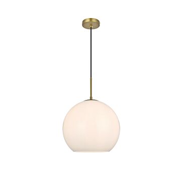 Baxter  Pendant in Satin Gold by Elegant Lighting