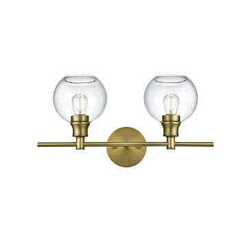 Collier  Wall Sconce in Satin Gold by Elegant Lighting