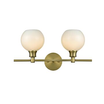 Collier  Wall Sconce in Satin Gold by Elegant Lighting
